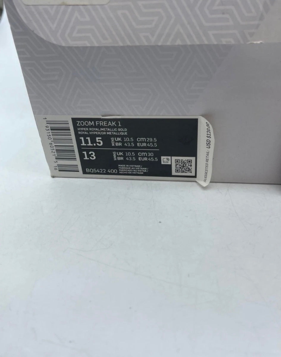 Nike Zoom Freak 1 Greece 11.5 (Lightly Worn Pre-Owned)NikeBlack/Multi-Color-Photo Blue - Image 7