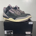 Jordan 3 Retro OG SP A Ma Maniére While You Were Sleeping (Women's) 14.5W (Moderately Worn Pre-Owned)JordanBlack/Black/Flat Pewter/Violet Ore - Image 1