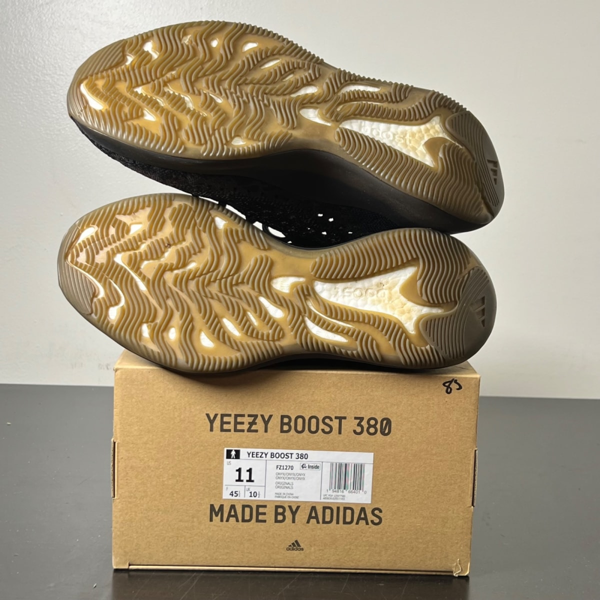 adidas Yeezy Boost 380 Onyx 11 (Lightly Worn Pre-Owned)adidasOnyx/Onyx/Onyx - Image 6
