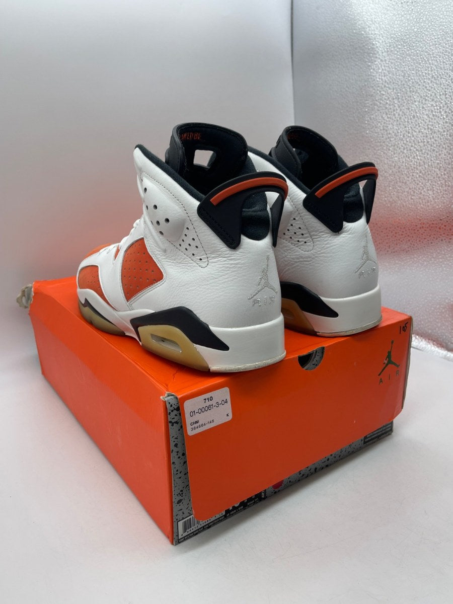 Jordan 6 Retro Gatorade Like Mike White 10 (Moderately Worn Pre-Owned)JordanSummit White/Team Orange-Black - Image 4