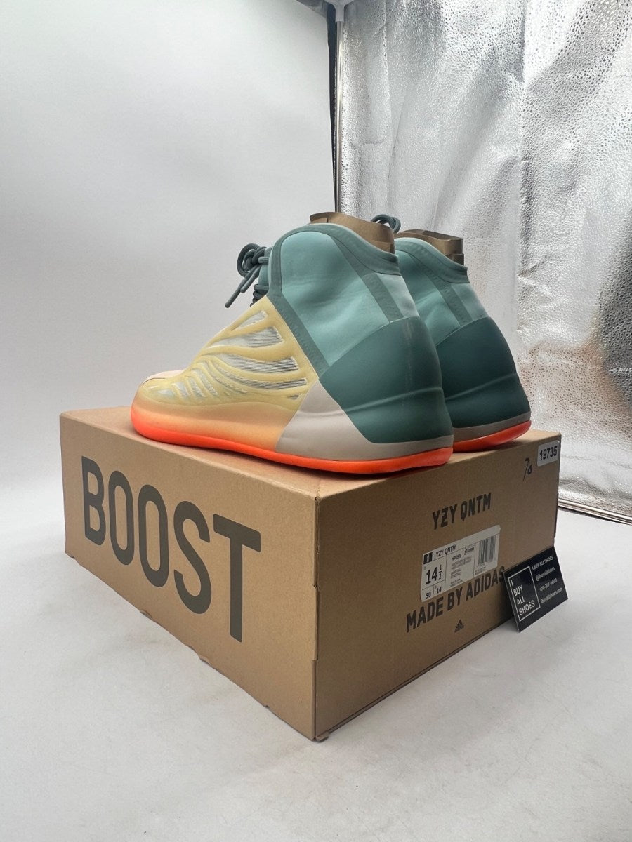 adidas Yeezy QNTM Hi-Res Coral 14.5 (Lightly Worn Pre-Owned) - Image 5