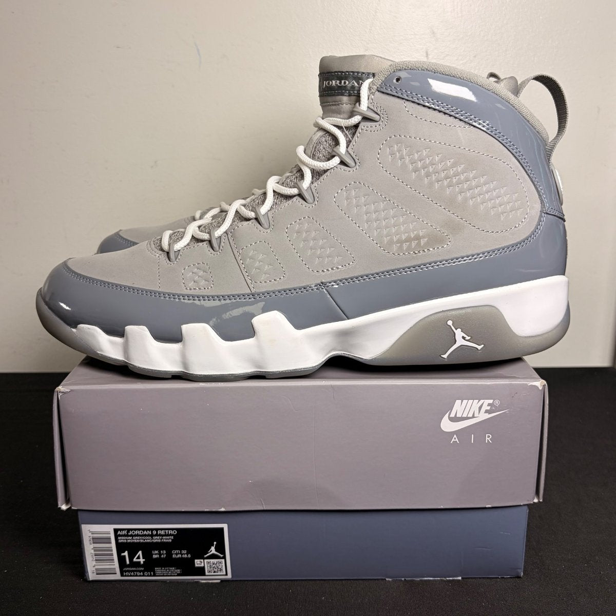 Jordan 9 Retro Cool Grey (2025) (Size 14) - aux
