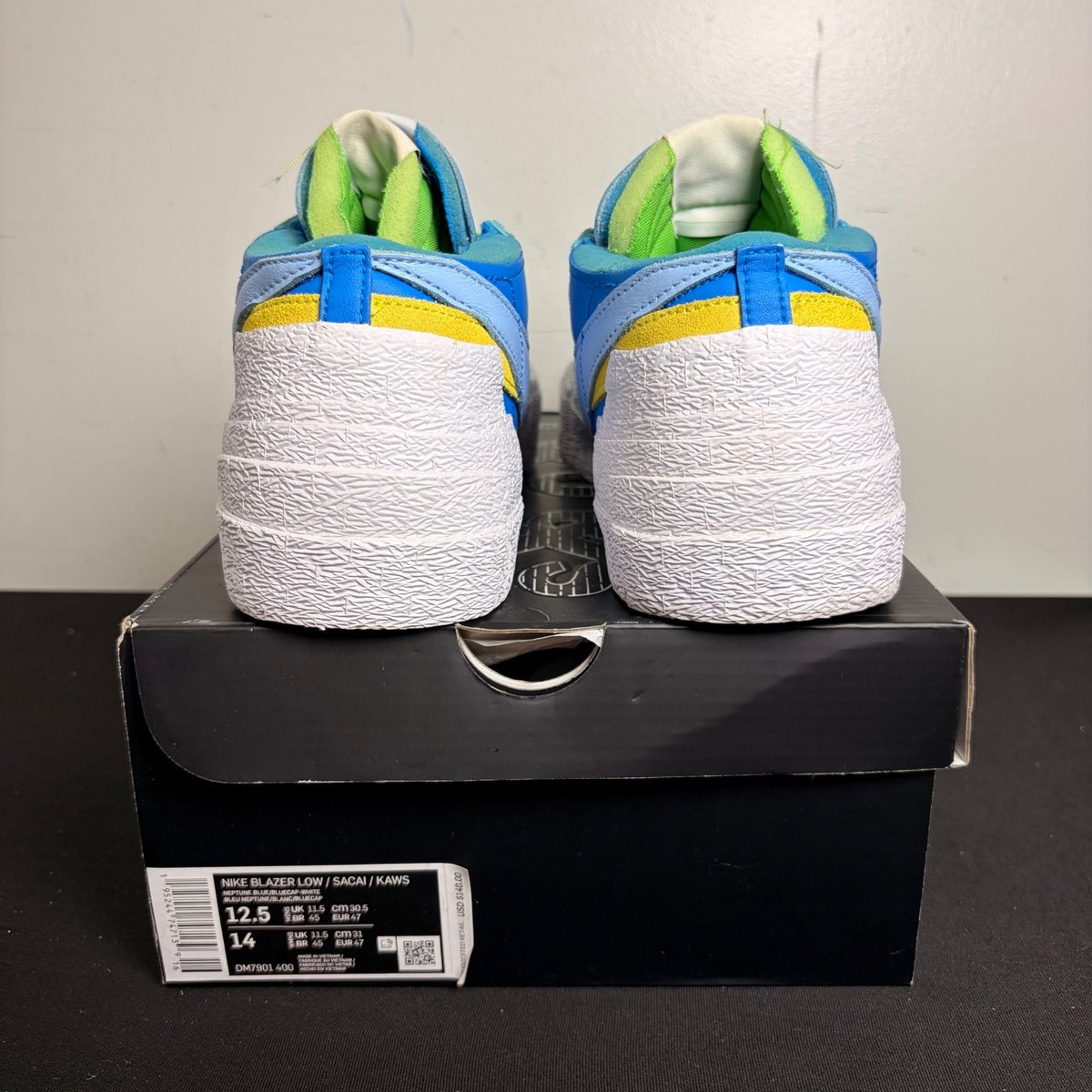 Nike Blazer Low sacai KAWS Neptune Blue (Size 12.5) - Image 4