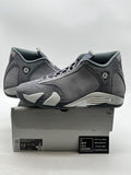 Jordan 14 Retro Flint Grey 12 (Lightly Worn Pre-Owned) - Image 1