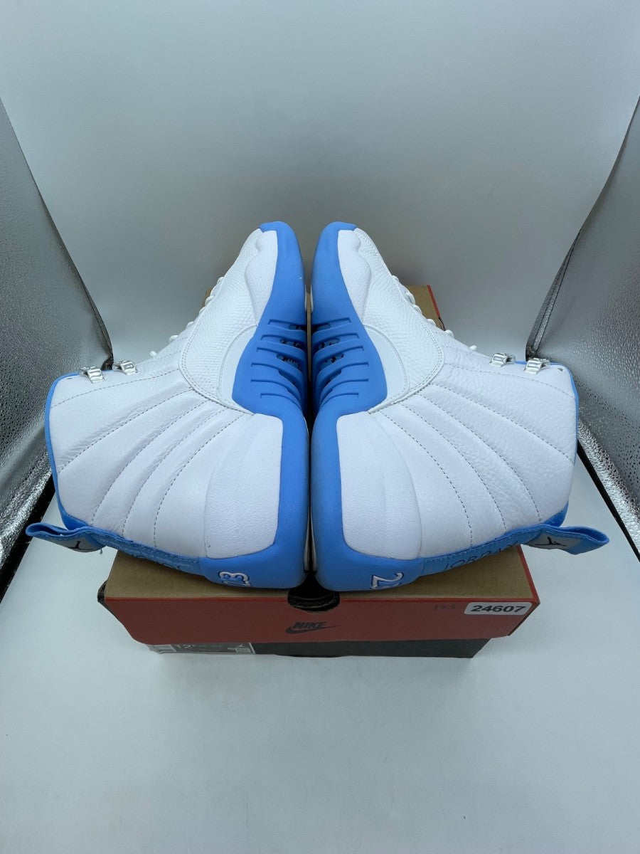Jordan 12 Retro Melo (2025) 12.5 (Moderately Worn Pre-Owned)JordanWhite/University Blue/Metallic Silver - Image 6