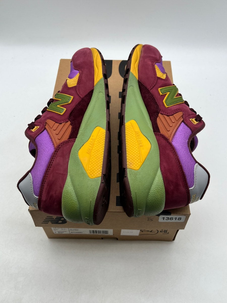New Balance 580 Stray Rats Maroon Purple 10.5 (Lightly Worn Pre-Owned)New BalanceBurgundy/Mystic Purple - Image 9