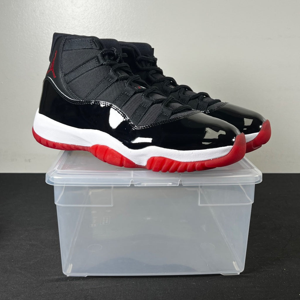 Jordan 11 Retro Playoffs Bred (2019) 10 (New Pre-Owned)JordanBlack/White-Varsity Red - Image 1
