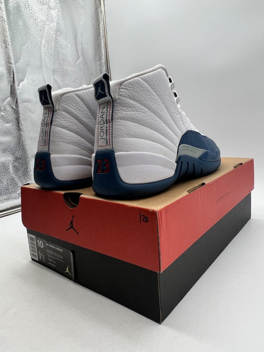 Jordan 12 Retro French Blue (2016) 10 (Lightly Worn Pre-Owned)JordanWhite/French Blue-Metallic Silver-Varsity Red - Image 5
