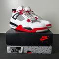 Jordan 4 Retro Fire Red (2020) 12 (Moderately Worn Pre-Owned)JordanWhite/Black-Tech Grey-Fire Red - Image 1