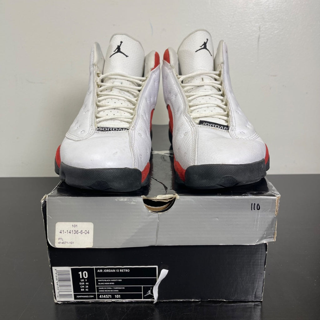 Jordan 13 Retro Cherry (2010) 10 (Moderately Worn Pre-Owned)JordanWhite/Black-Varsity Red - Image 2