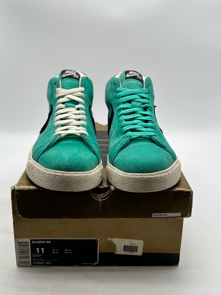 Nike SB Blazer Aqua Blue Azure 11 (Moderately Worn Pre-Owned)NikeAzure/Black - Image 2