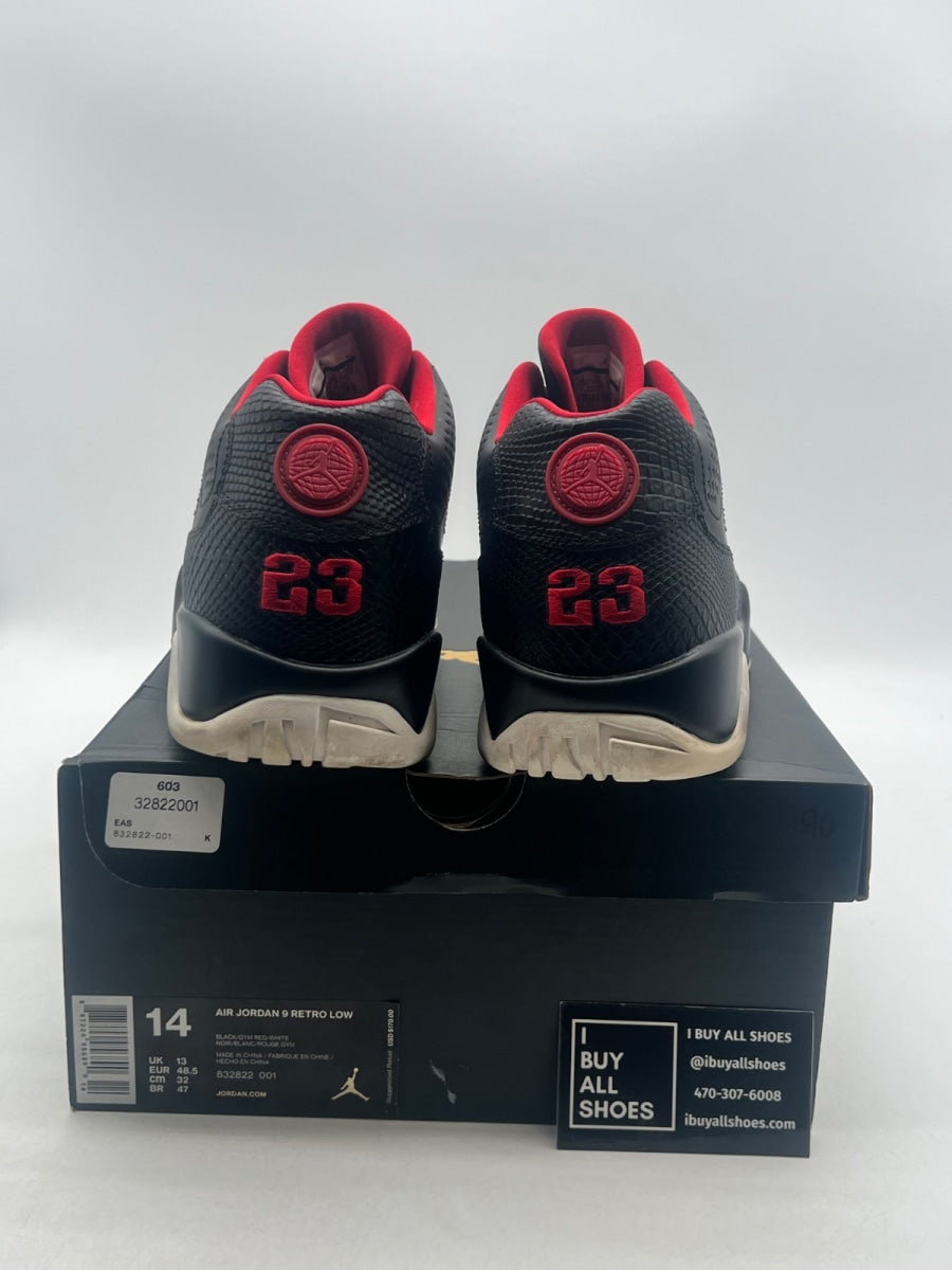 Jordan 9 Retro Low Snakeskin 14 (Moderately Worn Pre-Owned) - Image 3