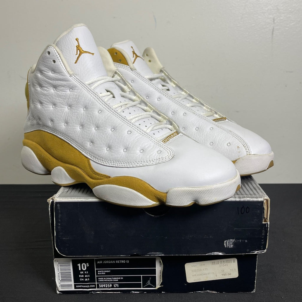 Jordan 13 Retro Wheat (2004) 10.5 (Moderately Worn Pre-Owned)JordanWhite/Wheat - Image 1