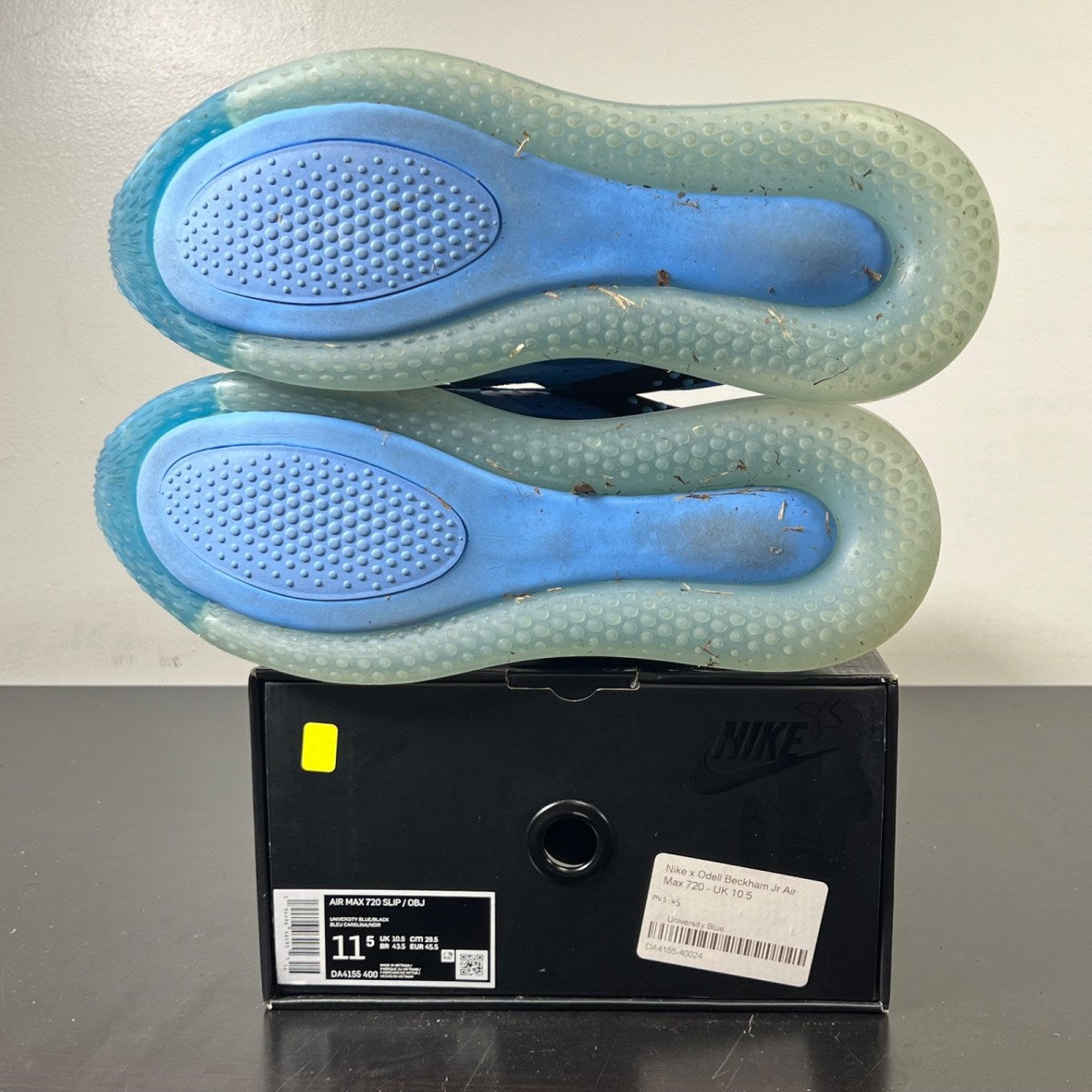 Nike Air Max 720 OBJ Slip University Blue 11.5 (Lightly Worn Pre-Owned)NikeUniversity Blue/Black-Industrial Blue - Image 6
