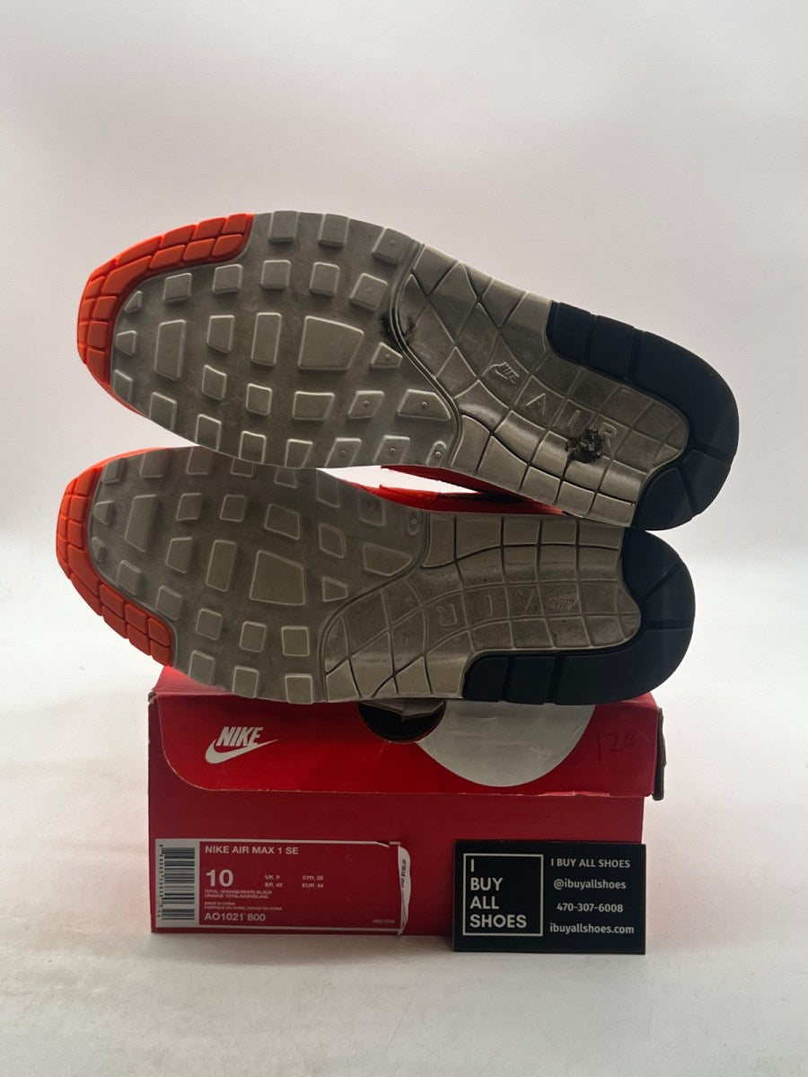 Nike Air Max 1 Just Do It Pack Orange 10 (Moderately Worn Pre-Owned) - Image 8