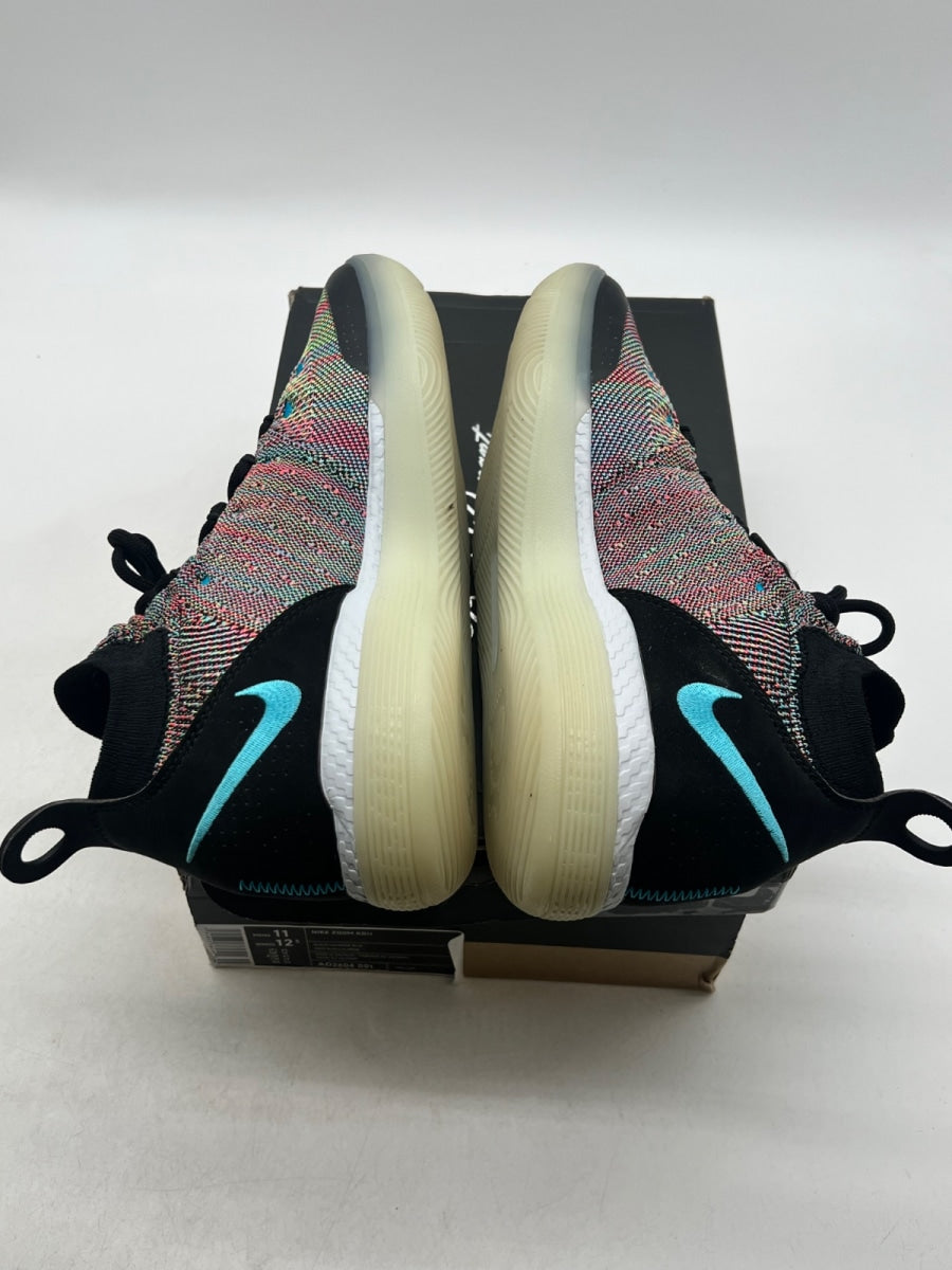 Nike KD 11 Multi-Color 11 (Lightly Worn Pre-Owned)NikeBlack/Chlorine Blue-Persian Violet - Image 9