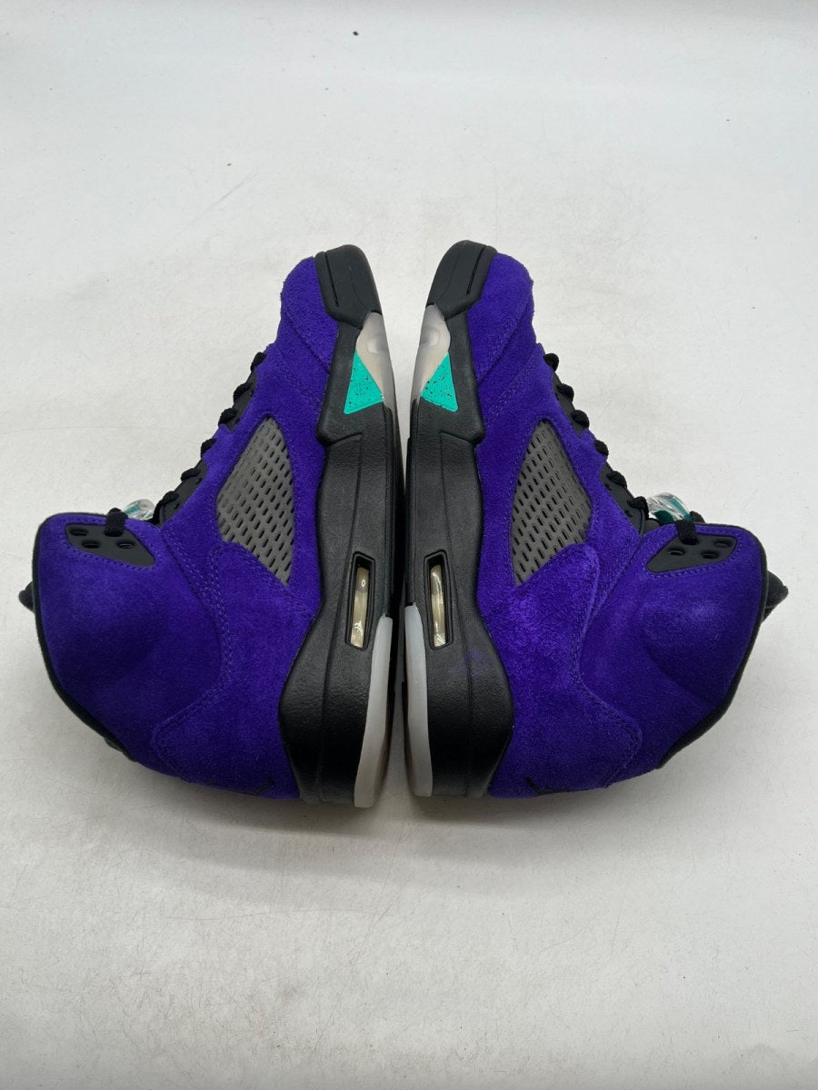 Jordan 5 Retro Alternate Grape 8.5 (Lightly Worn Pre-Owned)JordanGrape Ice/New Emerald-Black - Image 8