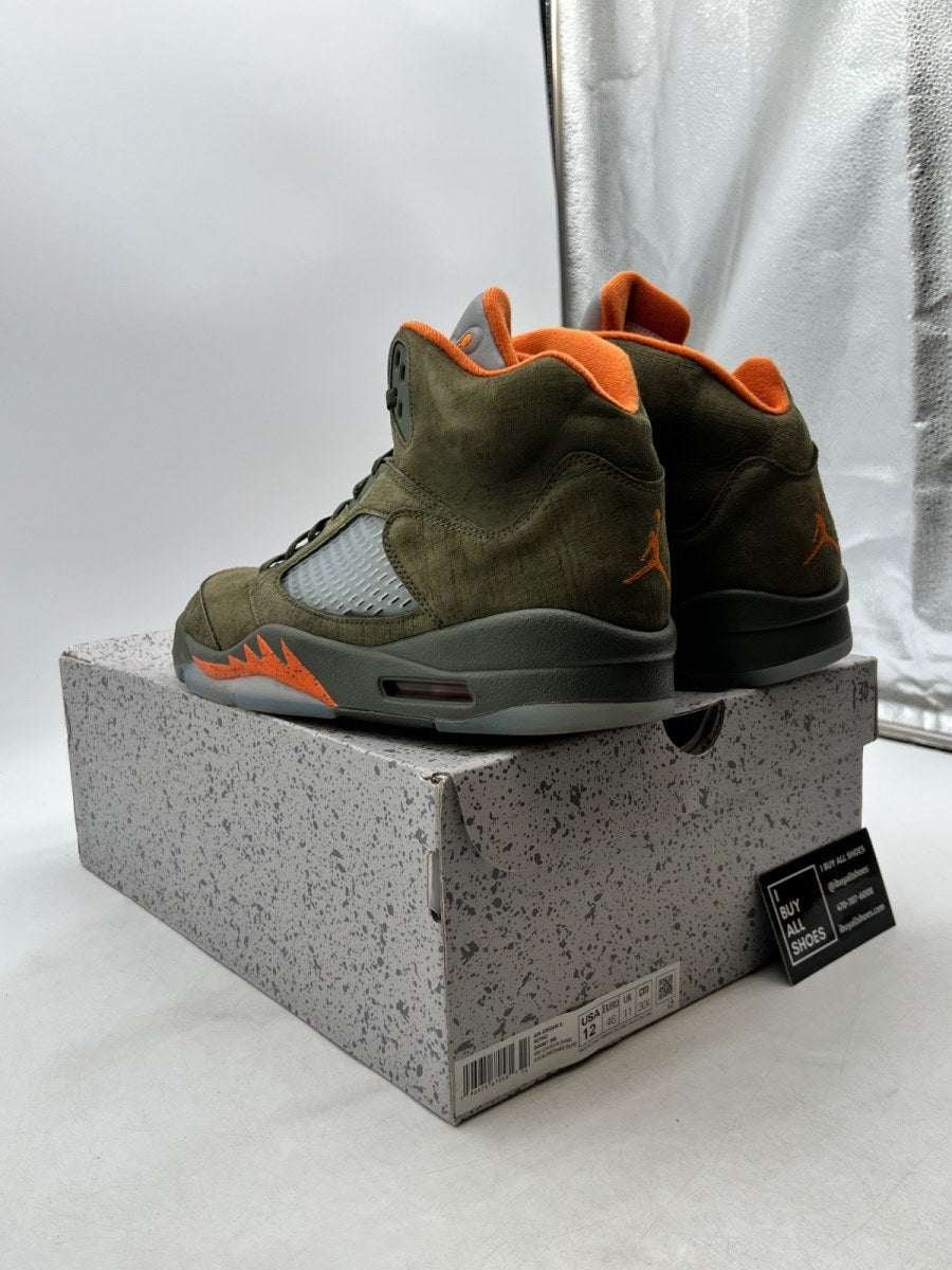 Jordan 5 Retro Olive (2024) 12 (Lightly Worn Pre-Owned) - Image 4