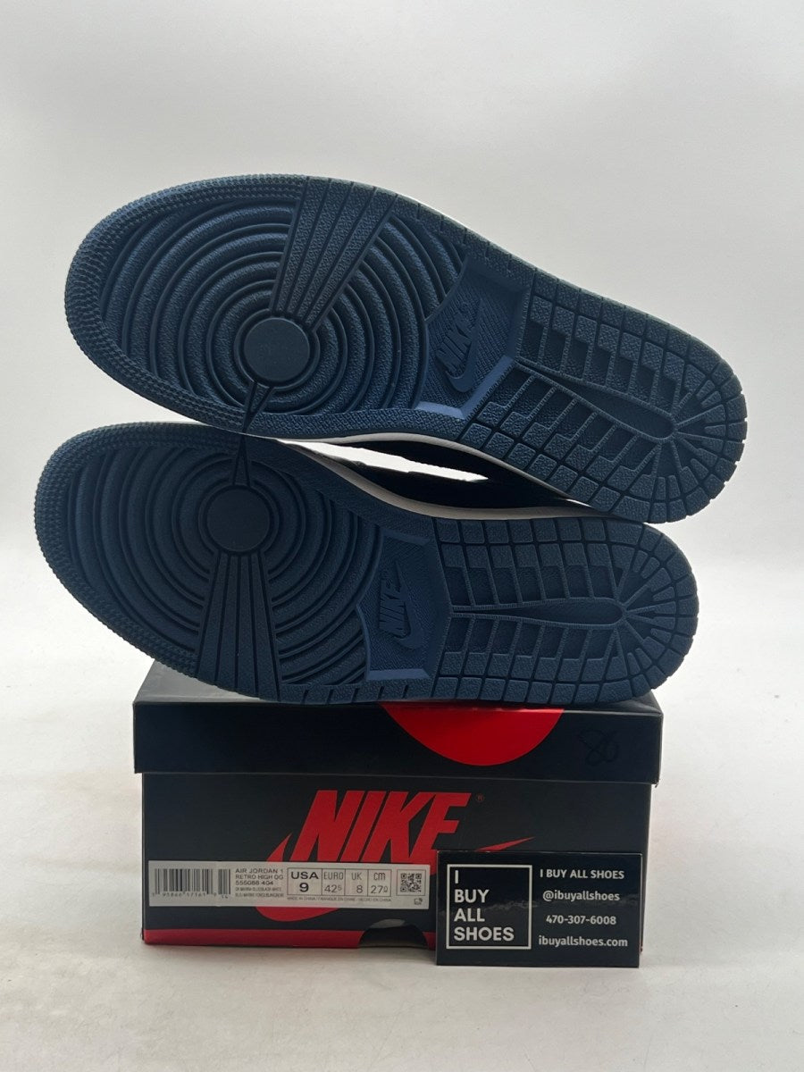 Jordan 1 Retro High OG Dark Marina Blue 9 (Lightly Worn Pre-Owned) - Image 7