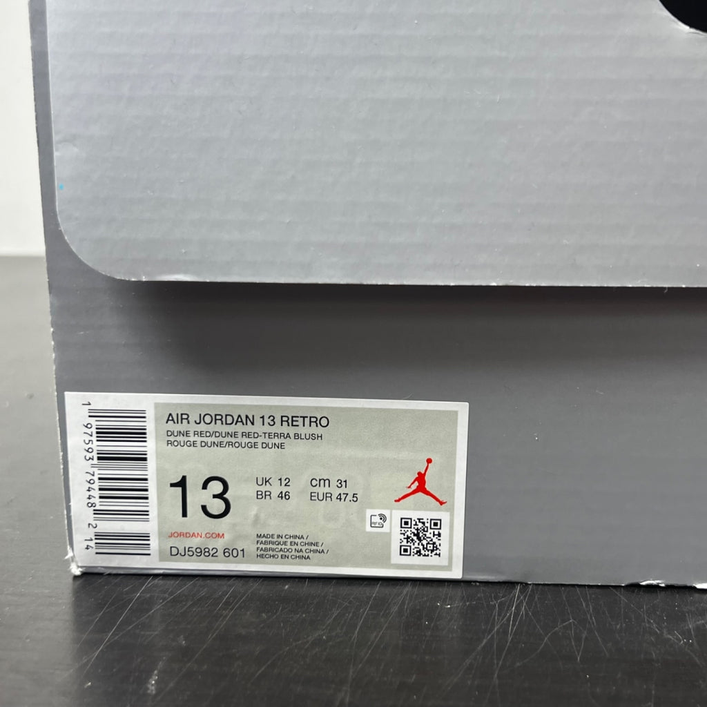 Jordan 13 Retro Dune Red 13 (Moderately Worn Pre-Owned)JordanDune Red/Dune Red/Terra Blush/White - Image 4
