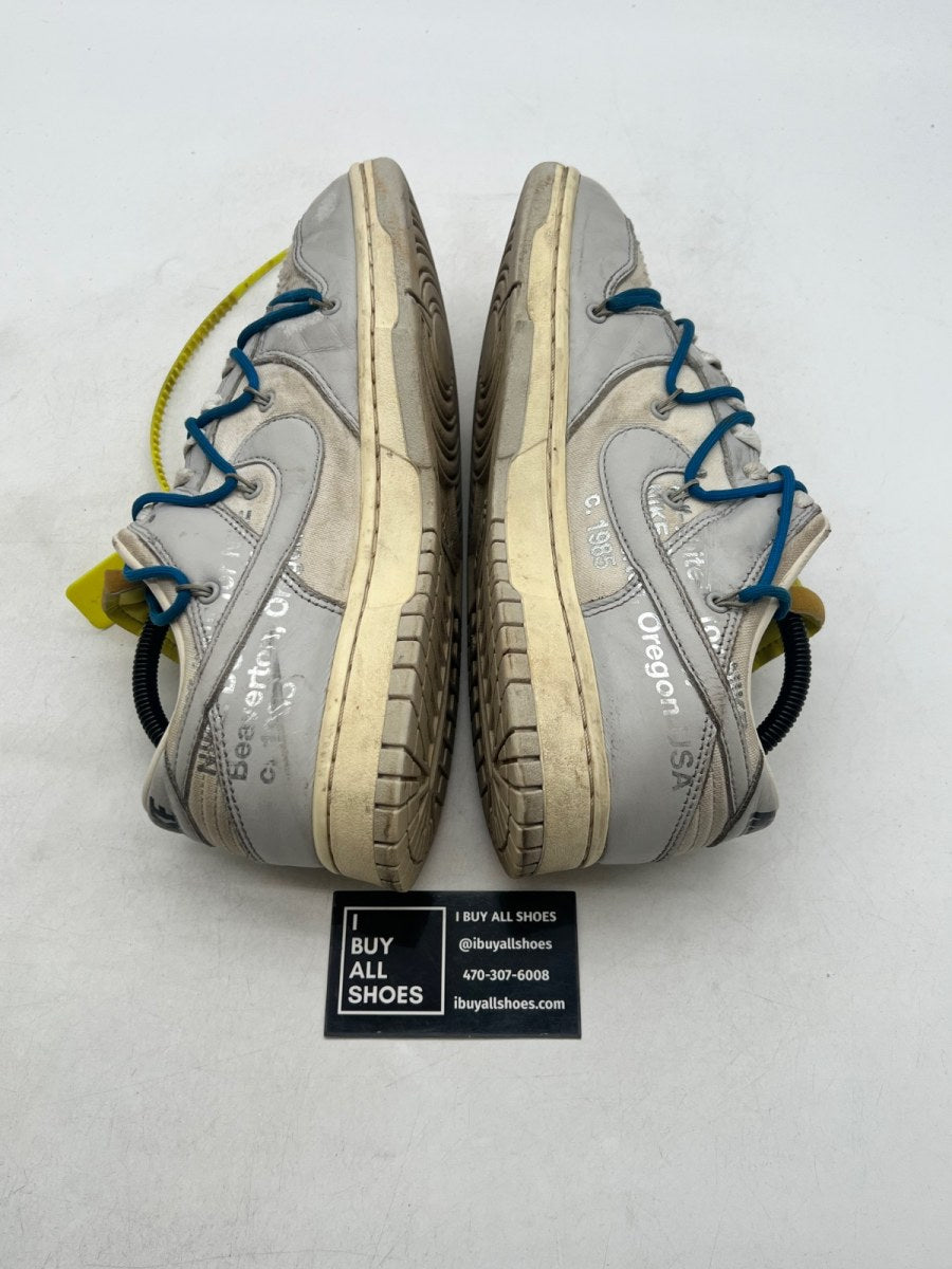 Nike Dunk Low Off-White Lot 10 9.5 (Heavily Worn Pre-Owned) - Image 6
