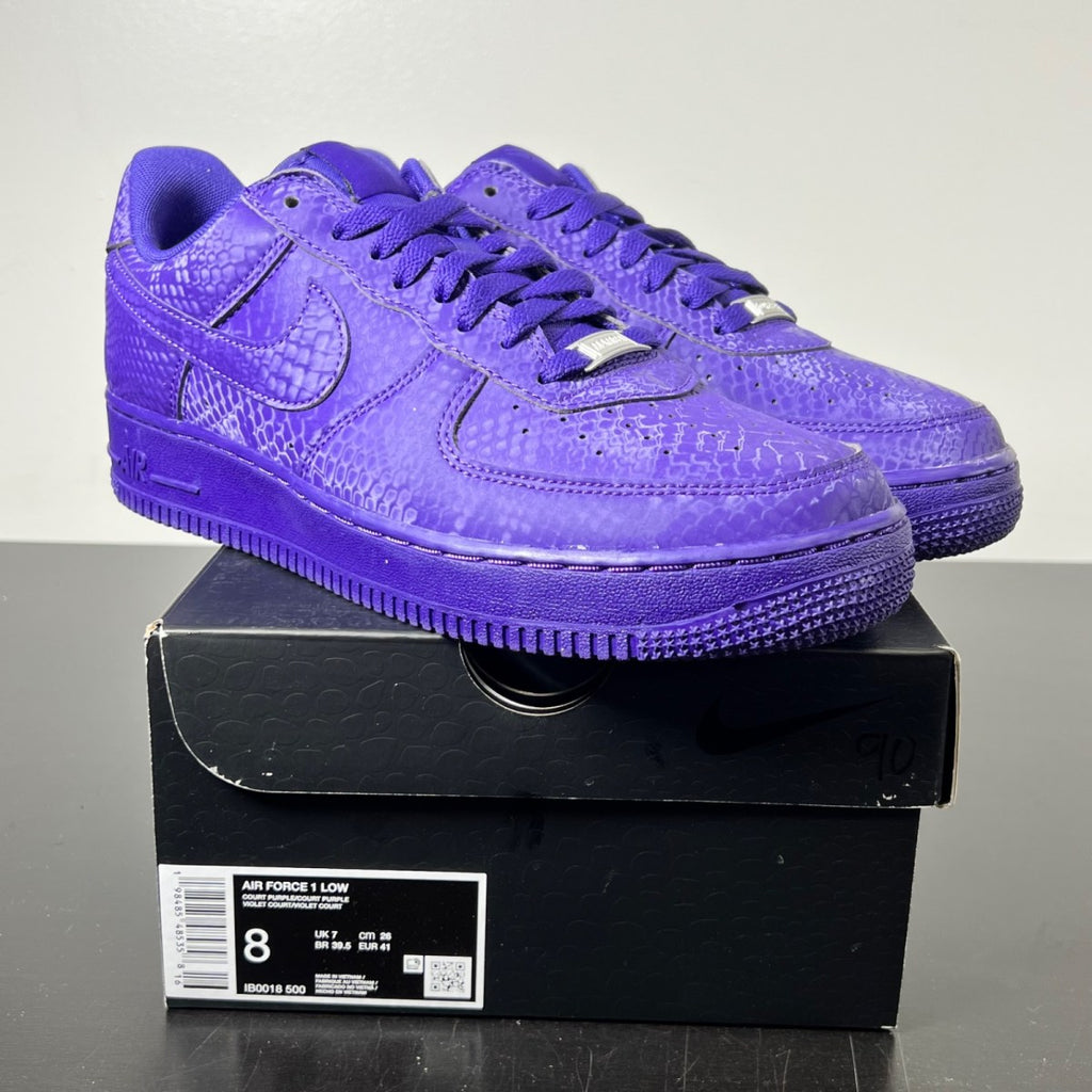 Nike Air Force 1 Low Kobe Bryant Court Purple 8 (Lightly Worn Pre-Owned)NikeCourt Purple/Court Purple - Image 1