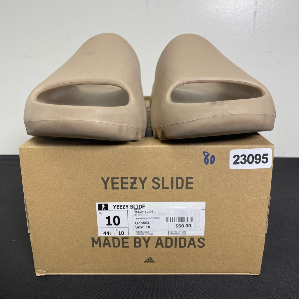 adidas Yeezy Slide Pure (First Release) 10 (Moderately Worn Pre-Owned)adidasPure/Pure/Pure - Image 2