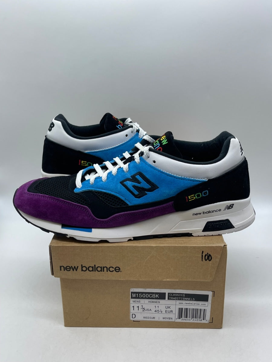 New Balance 1500 Color Prism White 11.5 (Moderately Worn Pre-Owned)New BalanceBlack/Blue-Purple - Image 1