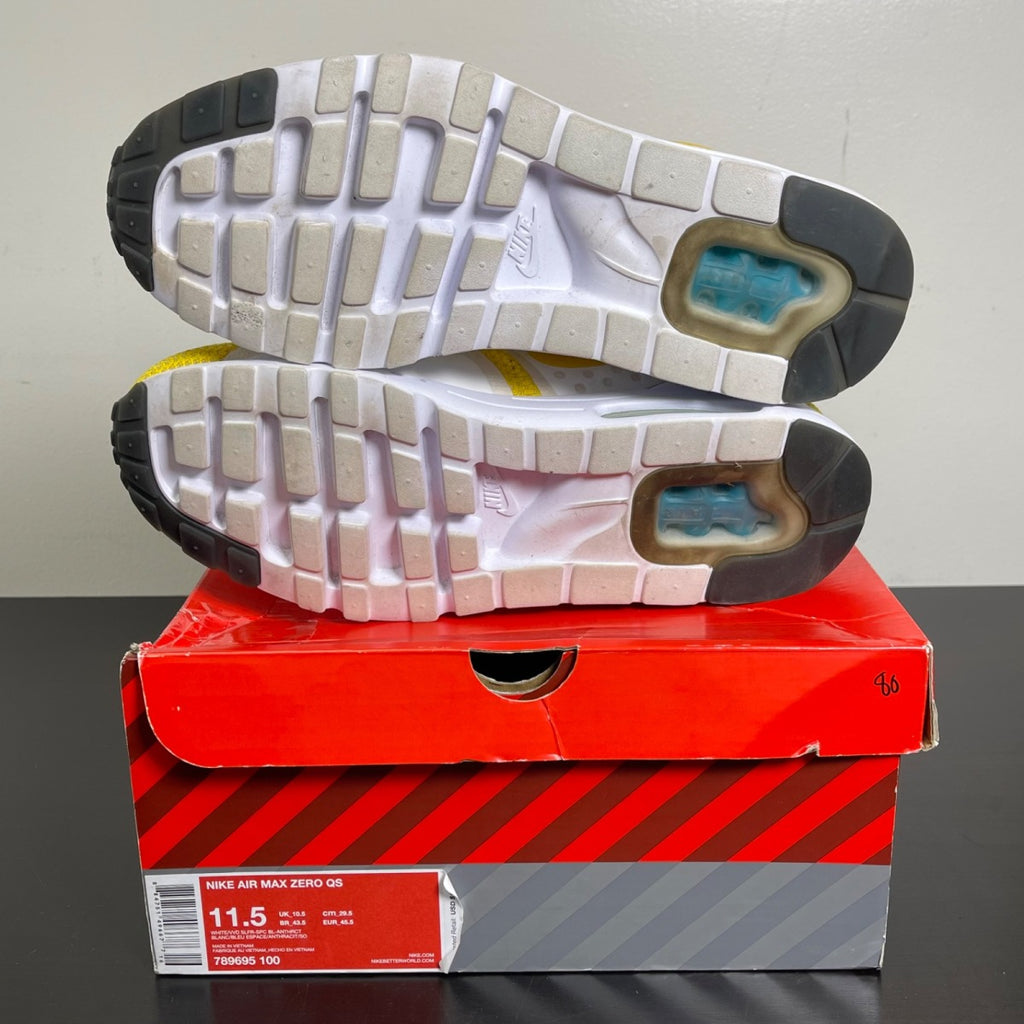 Nike Air Max Zero Tinker Sketch 11.5 (Moderately Worn Pre-Owned)NikeWhite/Vivid Sulfur/Black-Anthracite - Image 5