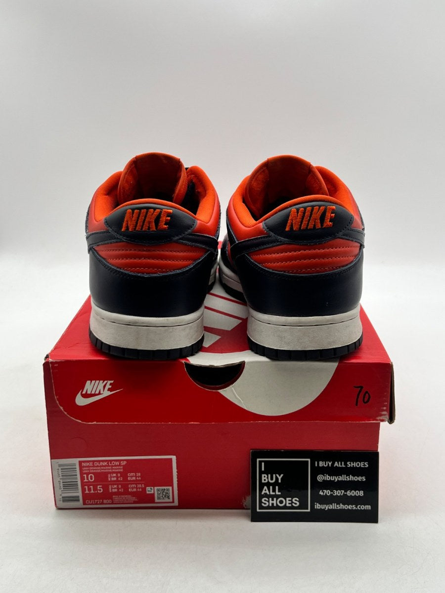 Nike Dunk Low SP Champ Colors University Orange Marine (2020) 10 (Heavily Worn Pre-Owned) - Image 3