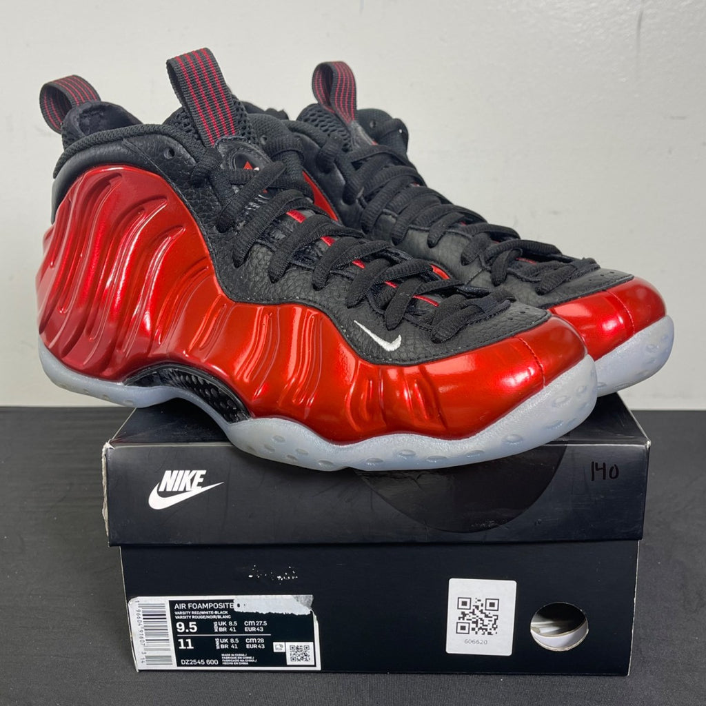 Nike Air Foamposite One Metallic Red (2023) 9.5 (Moderately Worn Pre-Owned)NikeVarsity Red/Black-White - Image 1