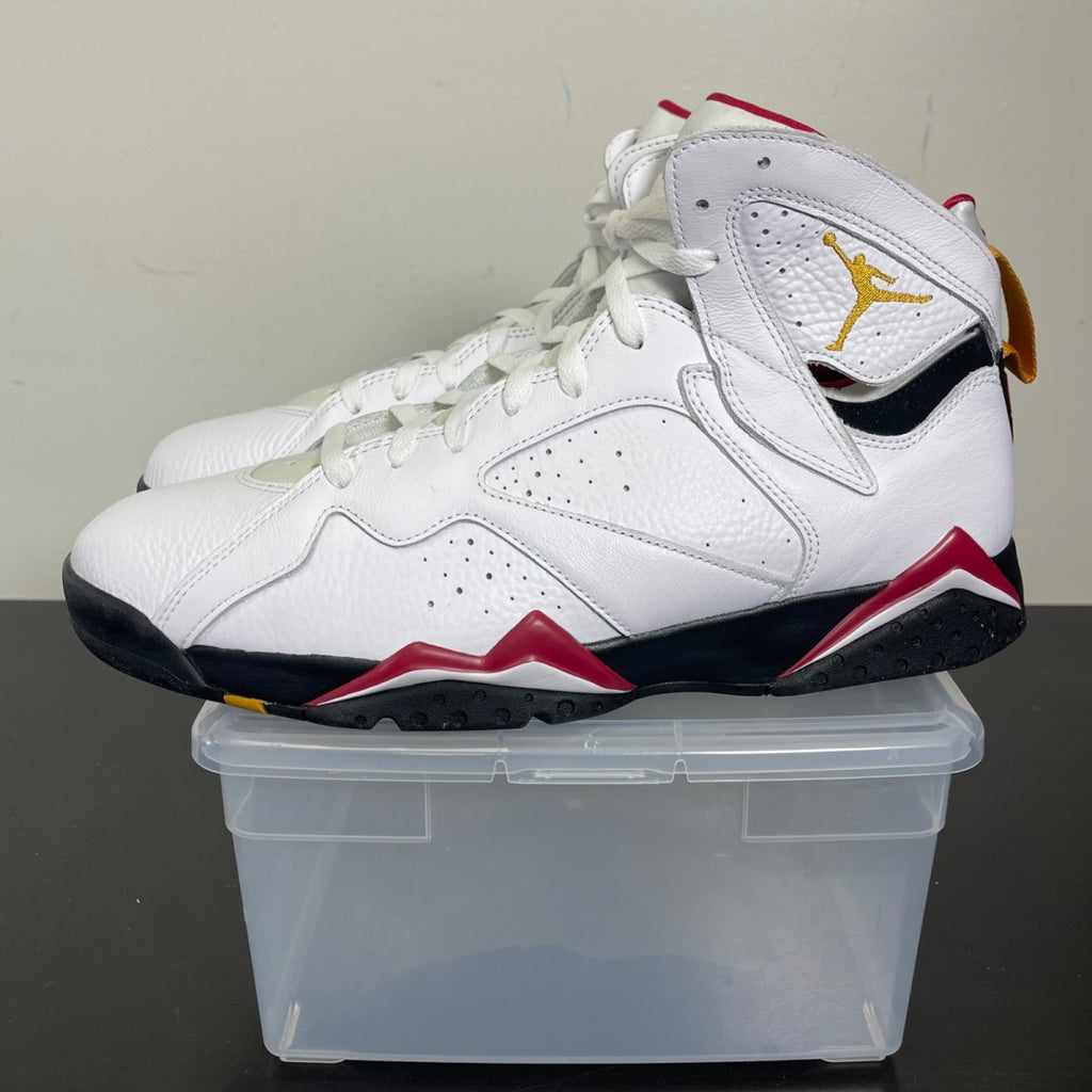 Jordan 7 Retro Cardinal (2022) 13 (New Pre-Owned)JordanWhite/Black/Cardinal Red/Chutney - Image 3