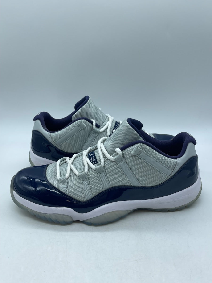 Jordan 11 Retro Low Georgetown 13 (Moderately Worn Pre-Owned)JordanGrey Mist/White-Midnight Navy - Image 1