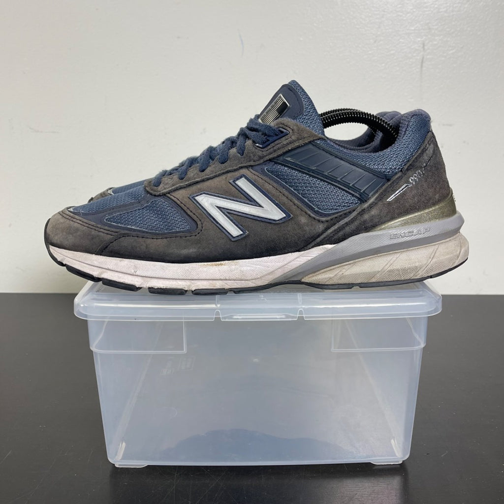 New Balance 990v5 Navy 10 (Moderately Worn Pre-Owned)New BalanceNavy/Silver - Image 3
