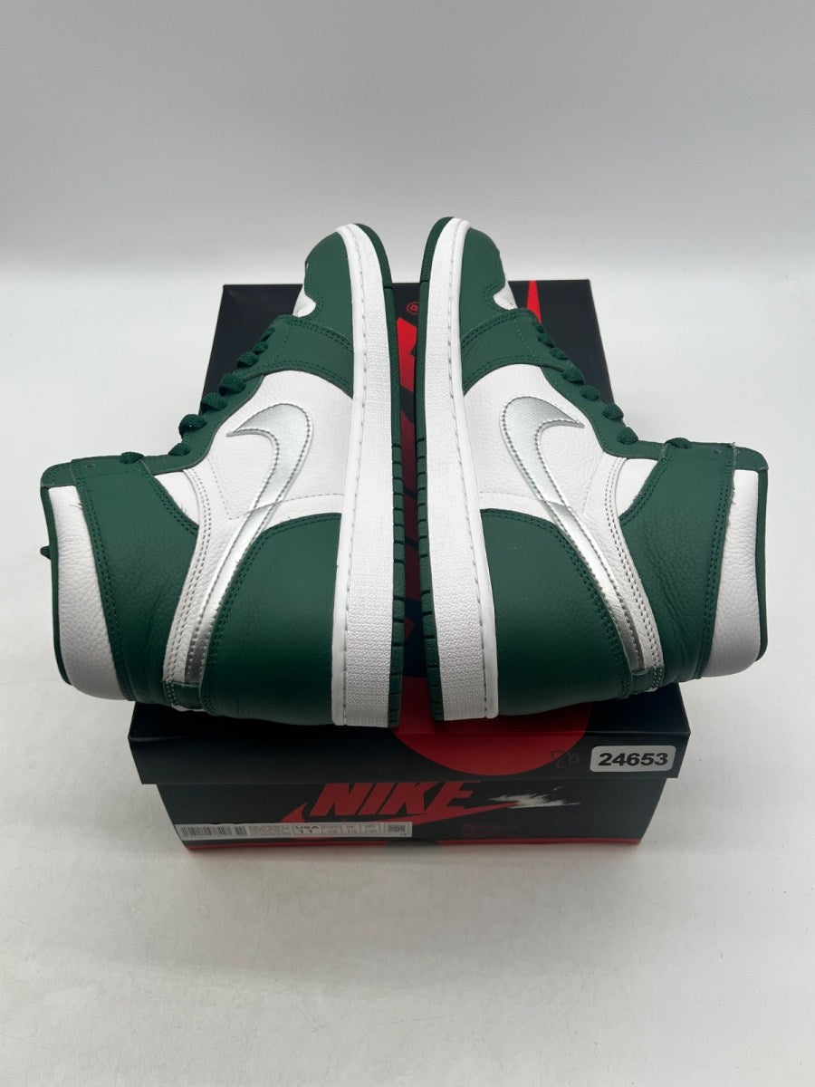 Jordan 1 Retro High OG Gorge Green 11 (Lightly Worn Pre-Owned)JordanGorge Green/Metallic Silver/White - Image 9