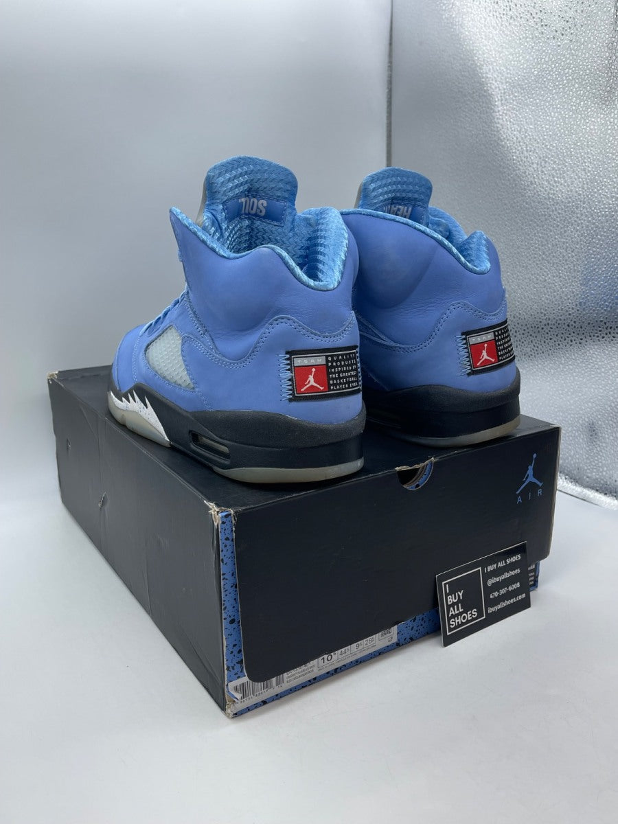 Jordan 5 Retro UNC University Blue 10.5 (Moderately Worn Pre-Owned) - Image 4
