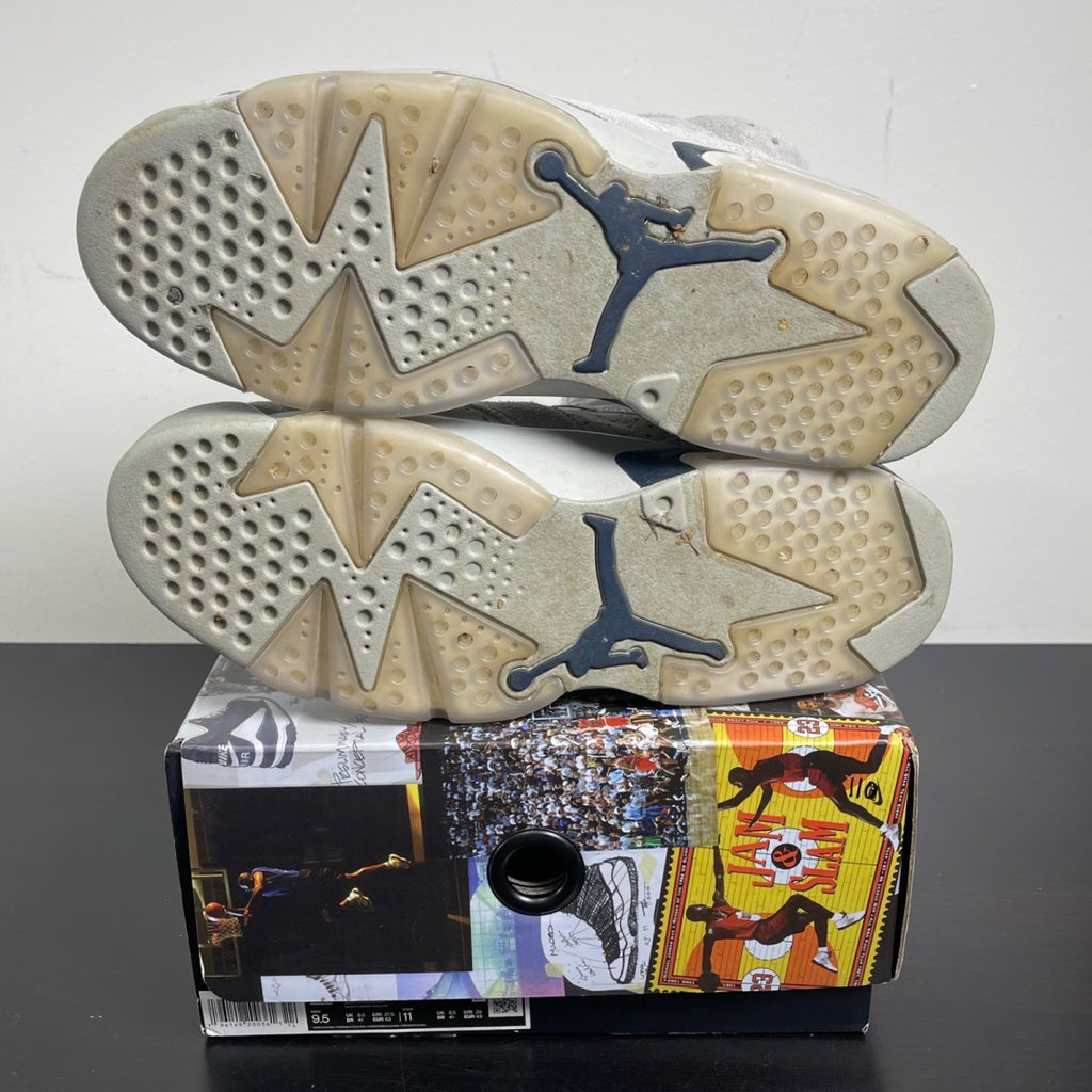 Jordan 6 Retro Georgetown (2022) 9.5 (Moderately Worn Pre-Owned)JordanMagnet/College Navy - Image 5