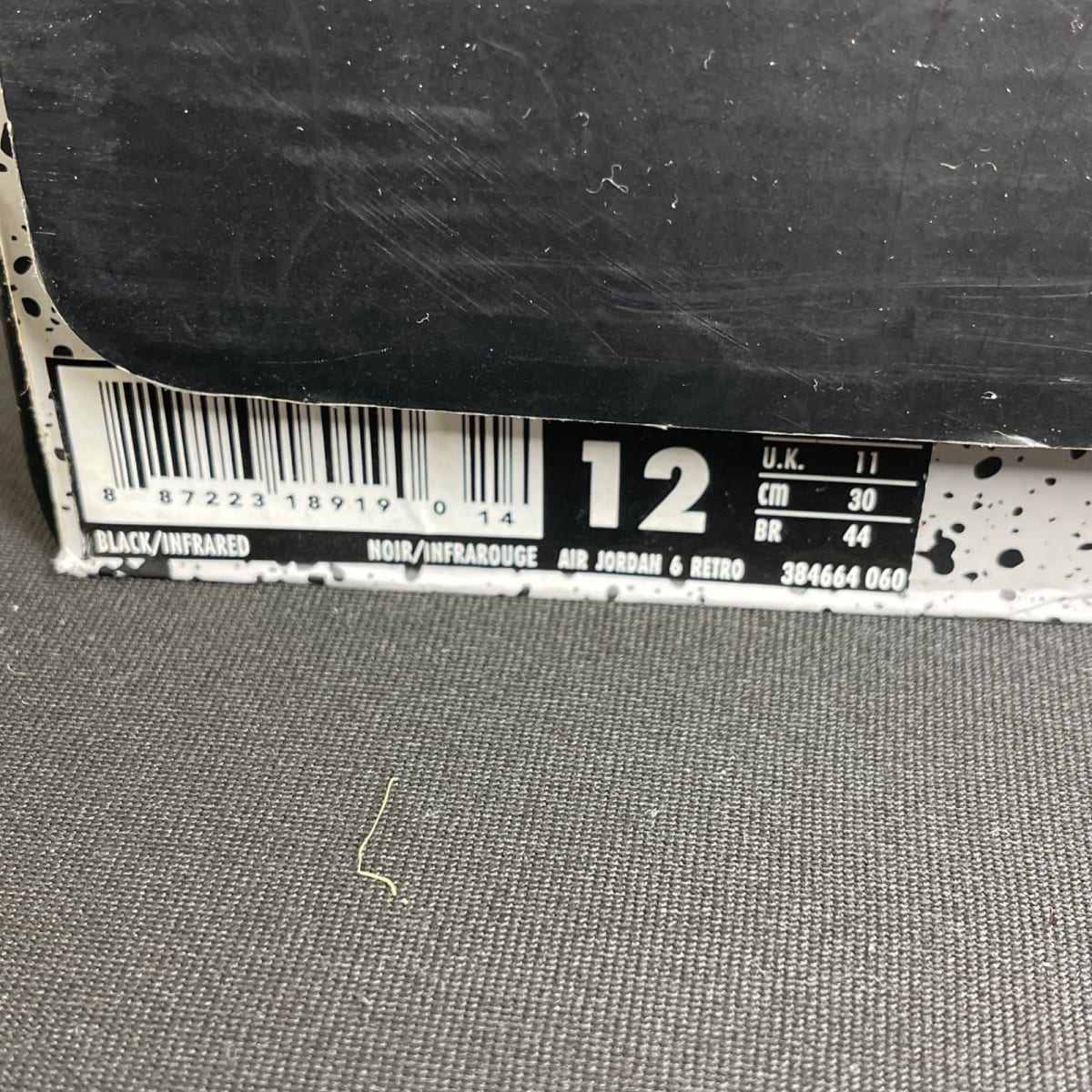 Jordan 6 Retro Black Infrared (2019) (Size 12) - aux