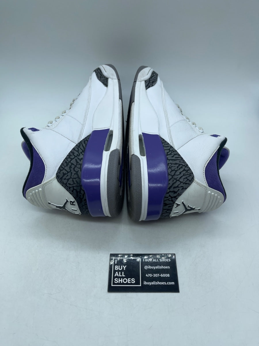 Jordan 3 Retro Dark Iris 11.5 (Moderately Worn Pre-Owned) - Image 6