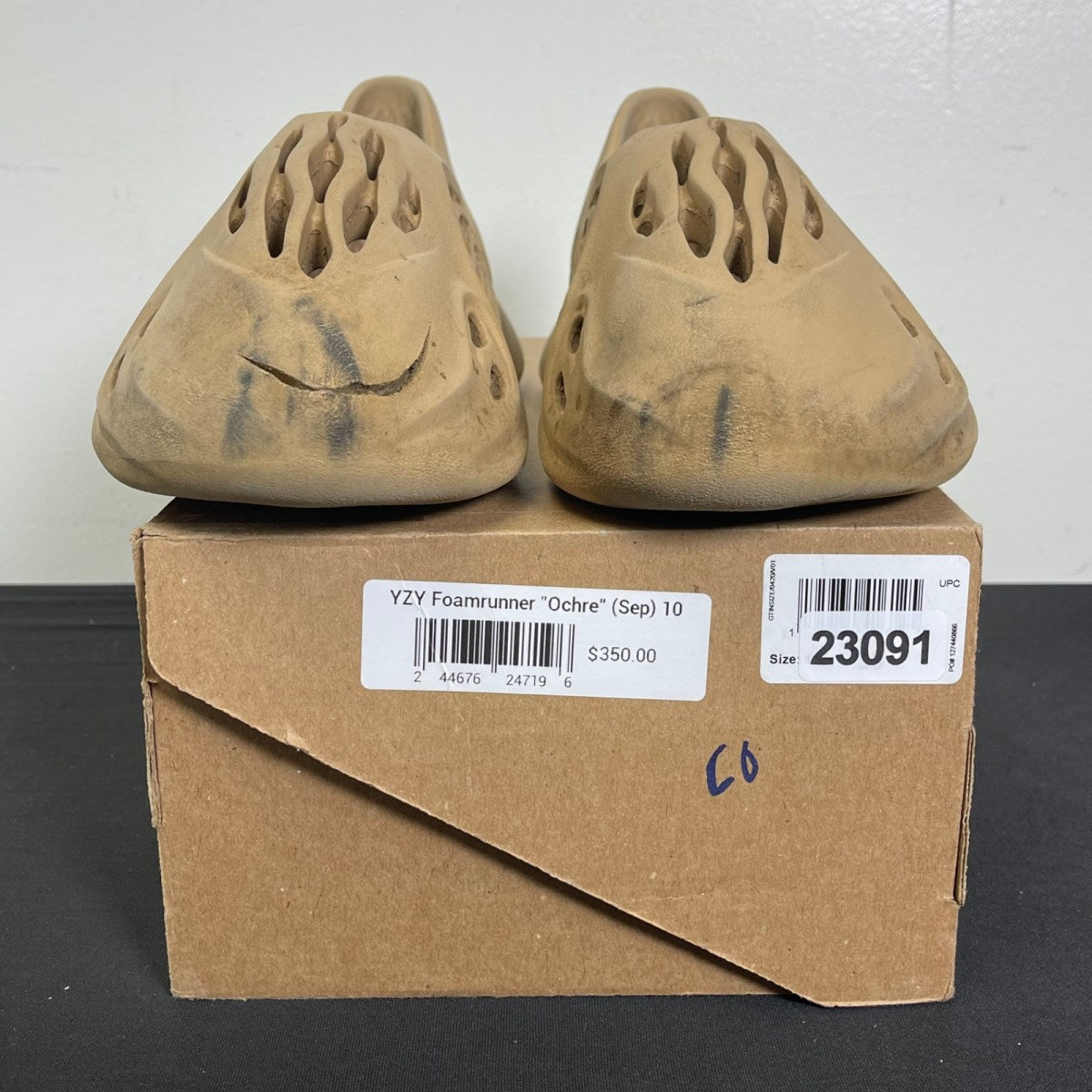 adidas Yeezy Foam RNNR Ochre 10 (Moderately Worn Pre-Owned)adidasOchre/Ochre/Ochre - Image 2