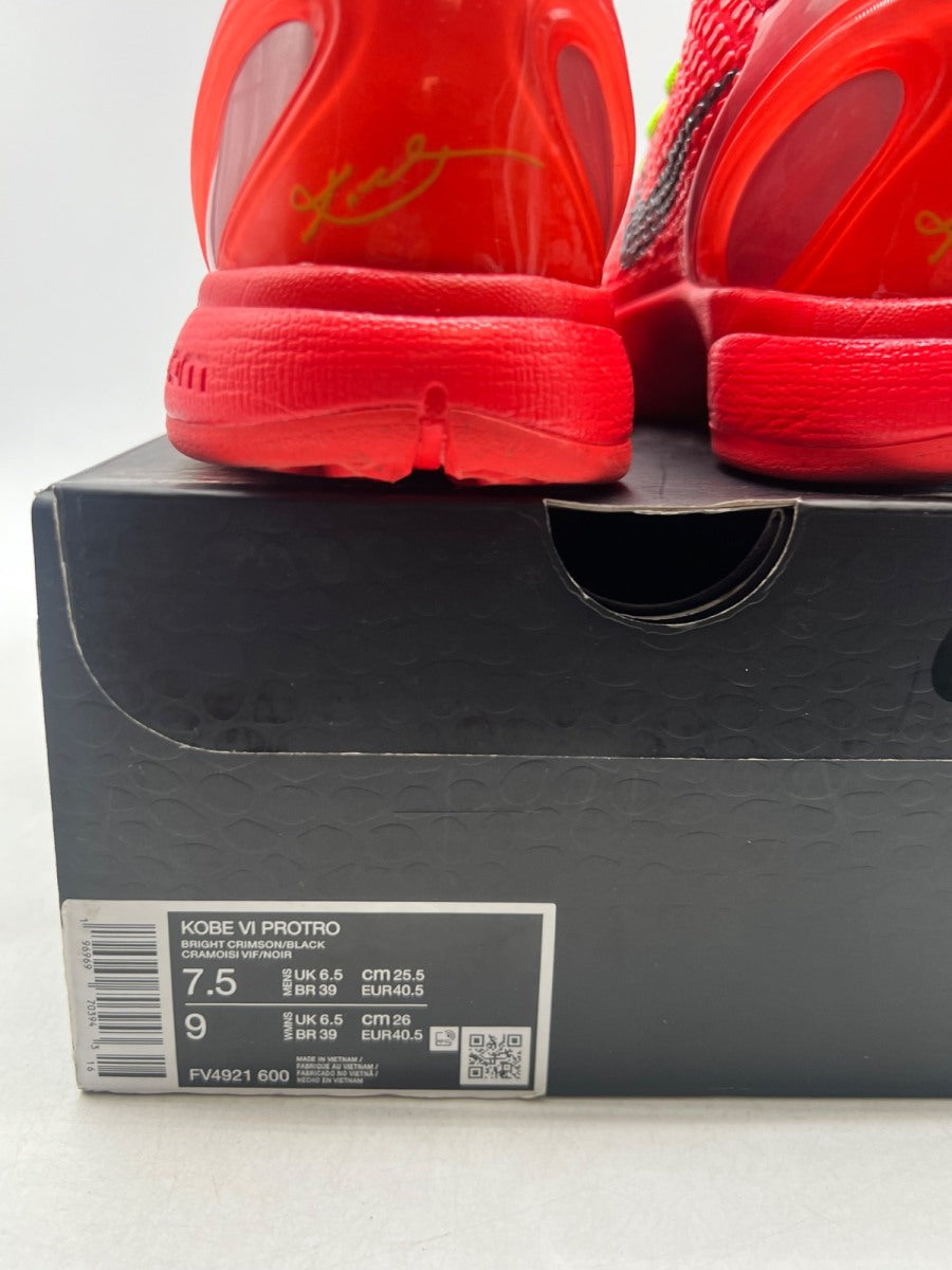 Nike Kobe 6 Protro Reverse Grinch 7.5 (Lightly Worn Pre-Owned) - Image 4