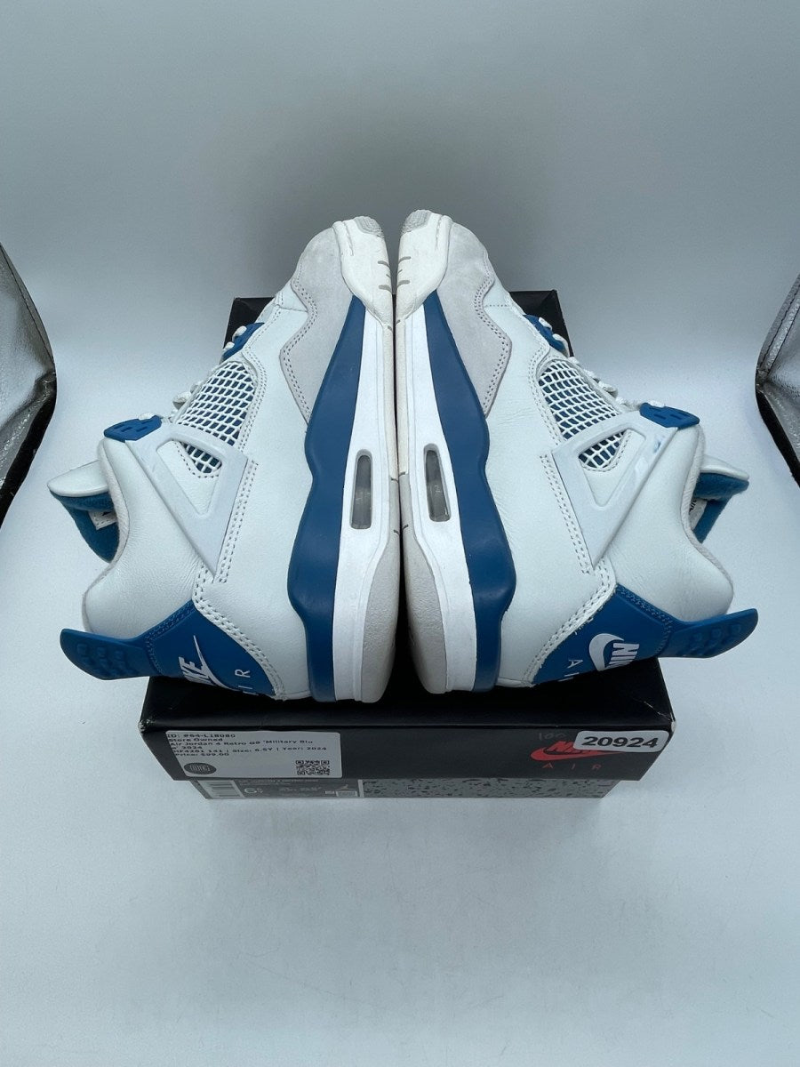 Jordan 4 Retro Military Blue (2024) (GS) 6.5Y (Moderately Worn Pre-Owned) - Image 6