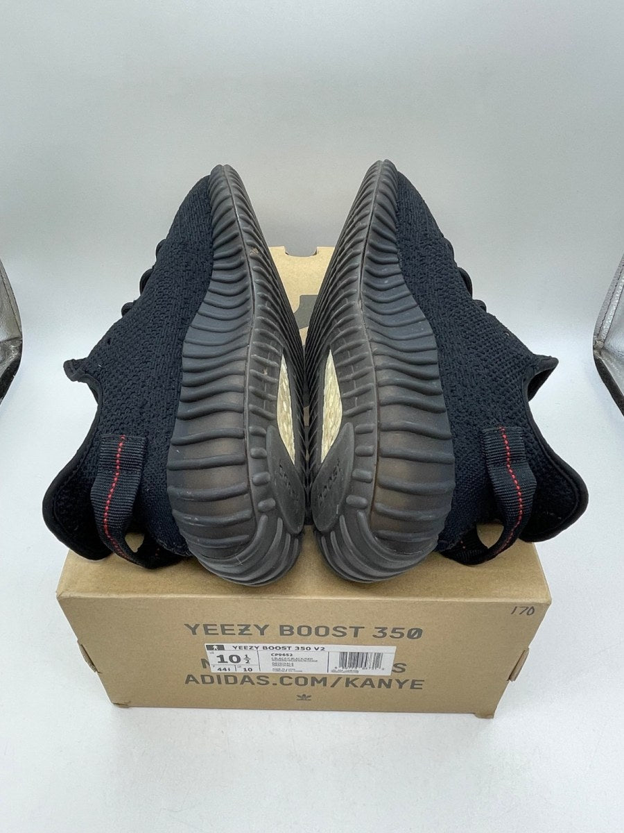adidas Yeezy Boost 350 V2 Black Red 10.5 (Moderately Worn Pre-Owned) - Image 6