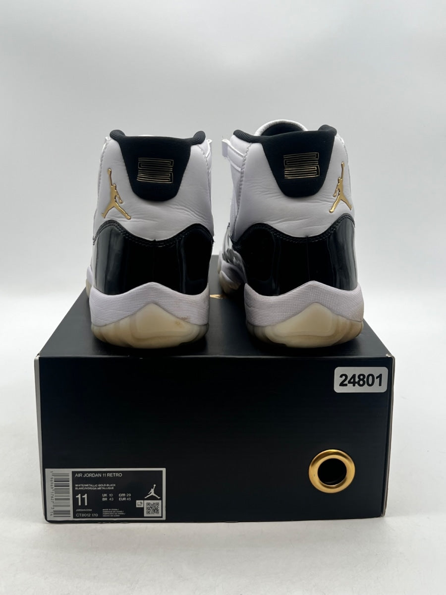 Jordan 11 Retro DMP Gratitude (2023) 11.5 (Lightly Worn Pre-Owned)JordanBlack/White/Metallic Gold - Image 6