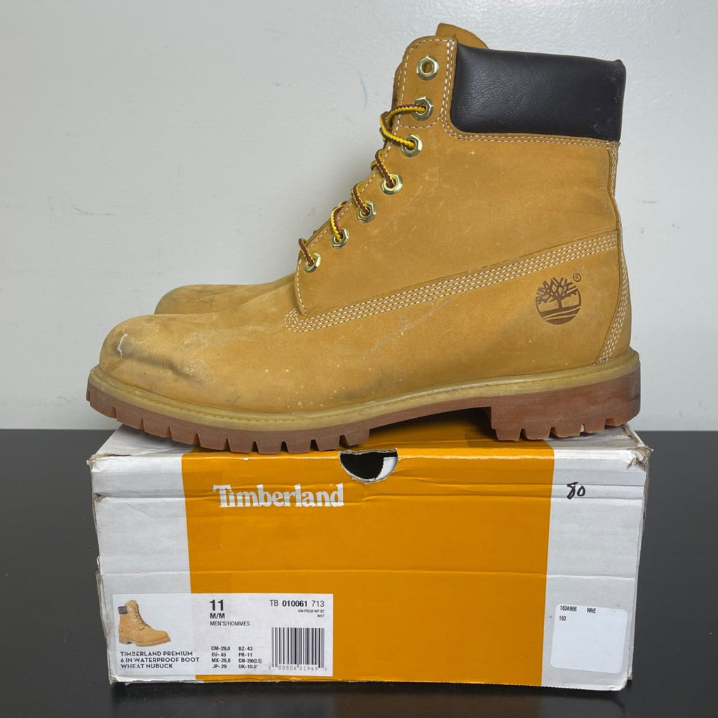 Timberland 6" Premium Waterproof Boot Wheat 11 (Moderately Worn Pre-Owned)TimberlandWheat/Black - Image 3