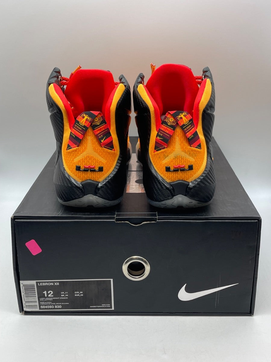 Nike LeBron 12 Witness 12 (Moderately Worn Pre-Owned)NikeLaser Orange/Green Glow-Black - Image 3