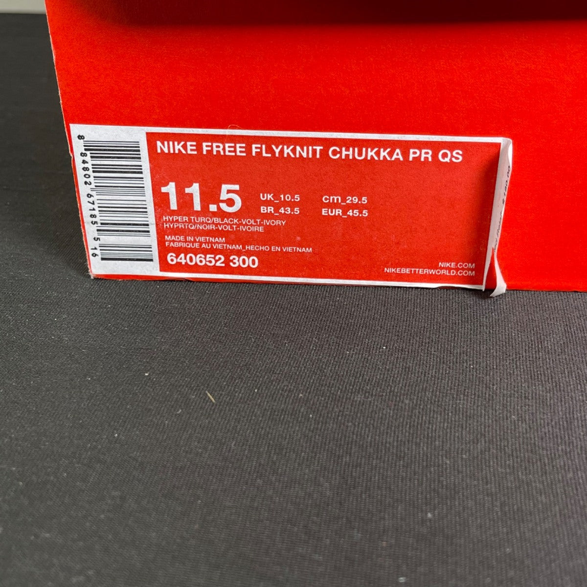 Nike Free Flyknit Chukka Hyper Turquoise (Size 11.5) - Image 7
