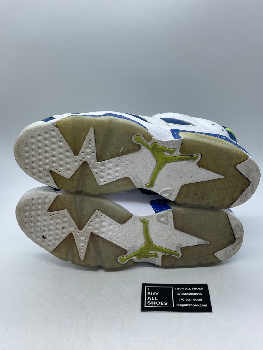 Jordan 6 Retro Low Ghost Green 13 (Heavily Worn Pre-Owned) - Image 7