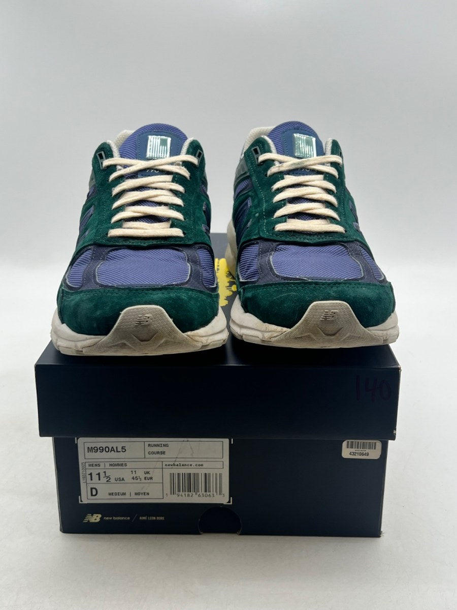 New Balance 990v5 Aime Leon Dore Life in the Balance 11.5 (Moderately Worn Pre-Owned)New BalanceGreen/Blue - Image 2