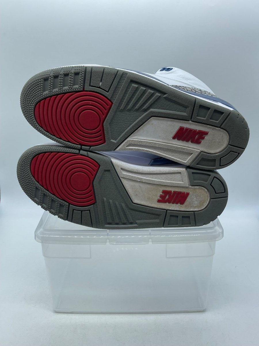 Jordan 3 Retro True Blue (2016) 8 (Moderately Worn Pre-Owned)JordanWhite/True Blue-Varsity Red - Image 7